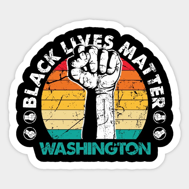 Washington black lives matter political protest Sticker by Jannysingle